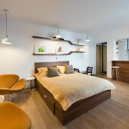 Artsy Studio-cismigiu Park Apartment Bucharest